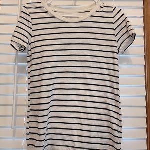 Black and white striped tee